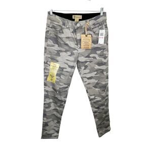 Democracy Ab Technology Booty Lift Gray Camo Freedom Ankle Skimmer Pants Jeans
